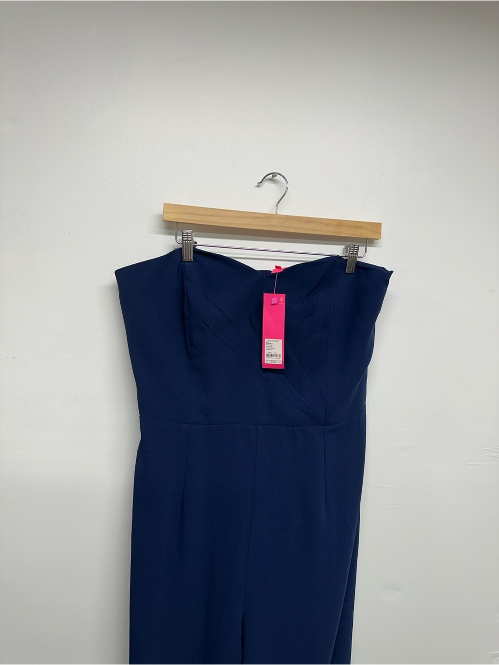 Lilly Pulitzer Kyle Strapless Jumpsuit - Navy Blue - NWT - Size 14 - Picture 6 of 11